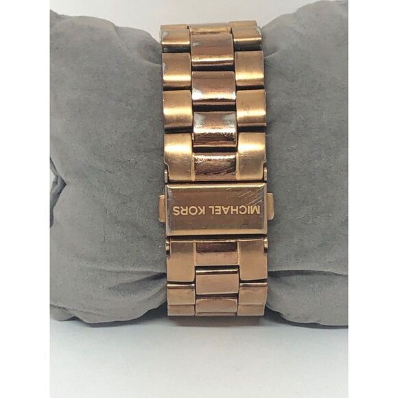 Michaek Kors MK5128 Women's Stainless Steel Analog Rose Dial Quartz Watch LB183 - Picture 4 of 8